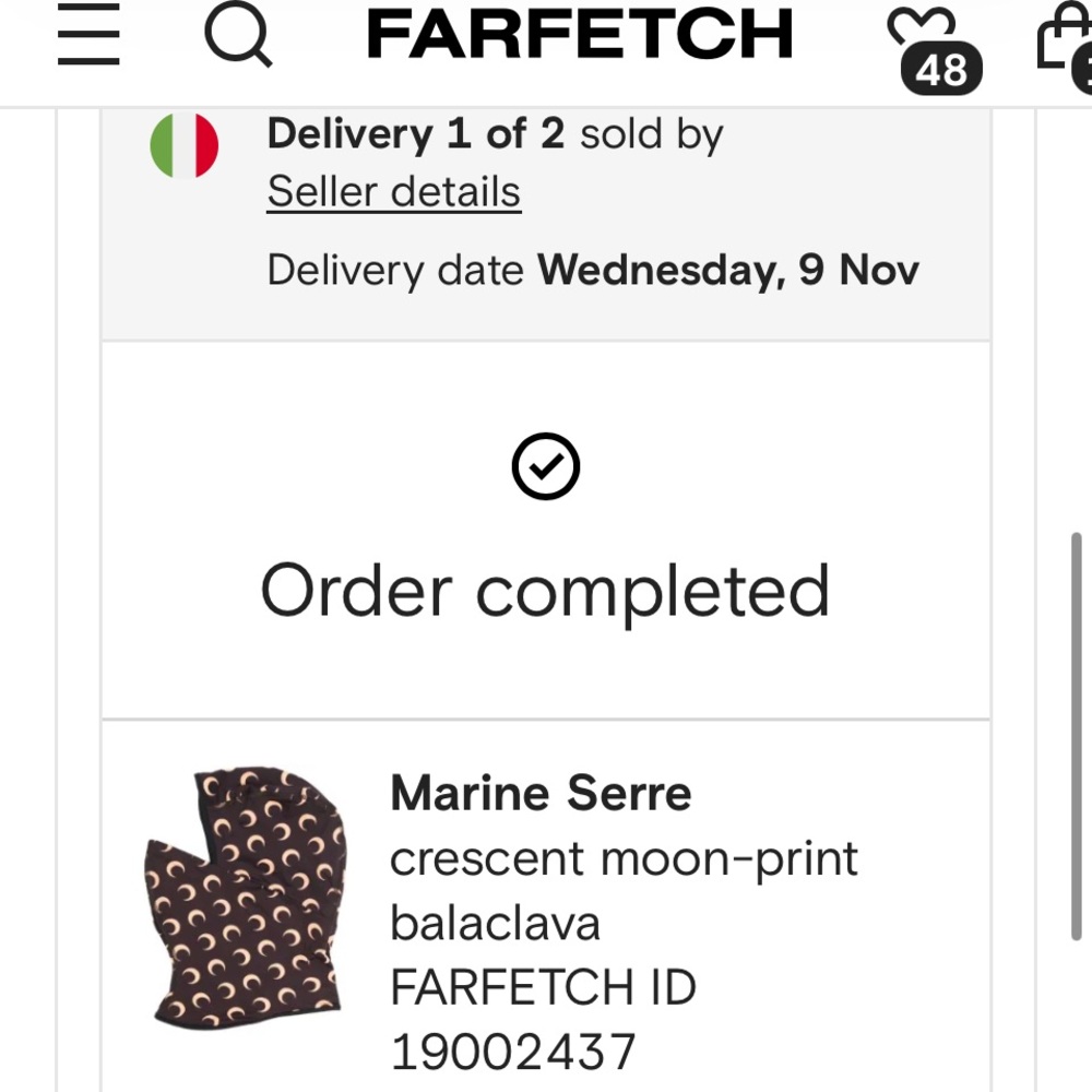 Marine Serre Moon-Print (can be sold separately) gloves and face mask